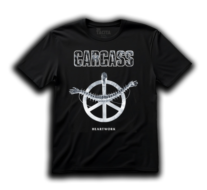 Polera CARCASS - HEARTWORK