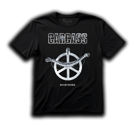 Polera CARCASS - HEARTWORK