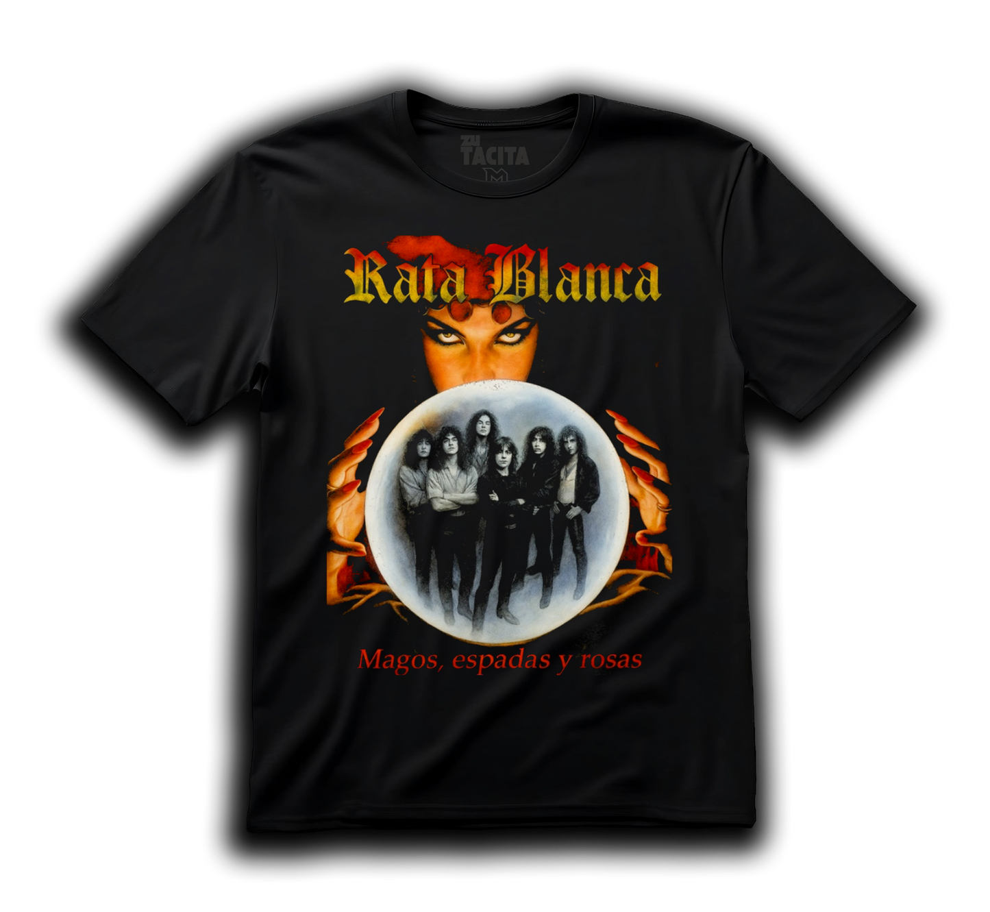 Polera RATA BLANCA - MAGOS, ESPADAS Y ROSAS