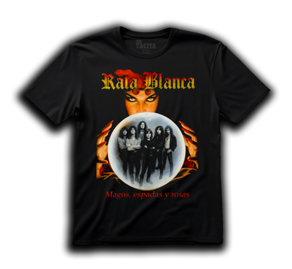 Polera RATA BLANCA - MAGOS, ESPADAS Y ROSAS