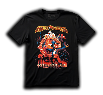 Polera HELLOWEEN - GAMBLING WITH THE DEVIL