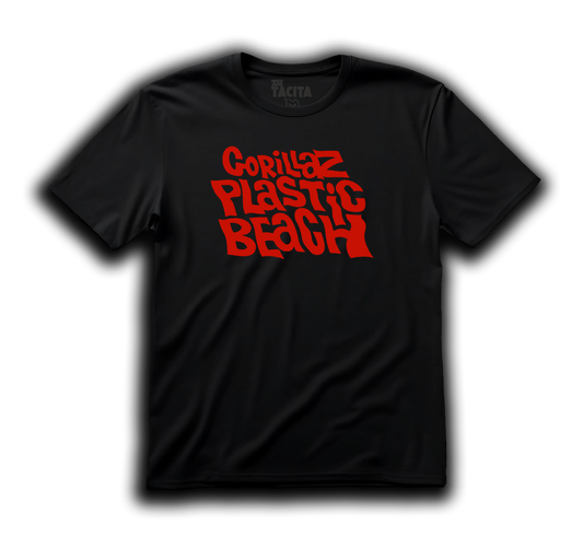 Polera GORILLAZ - PLASTIC BEACH LOGO