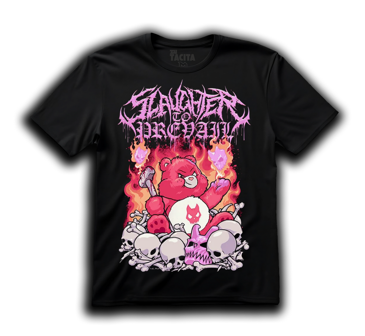 Polera SLAUGHTER TO PREVAIL - CARE BEARS v2