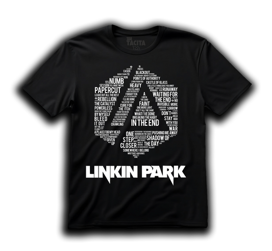Polera LINKIN PARK - LOGO & SONGS