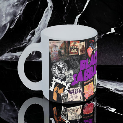 Taza Black Sabbath de vidrio Frosted