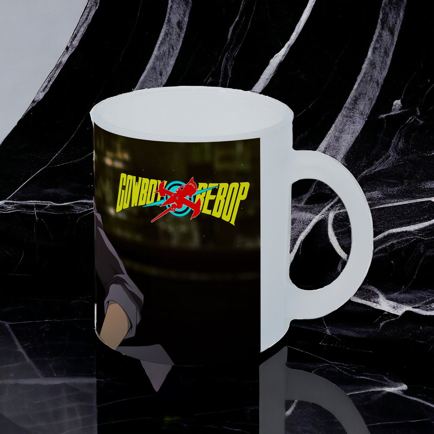 Taza Cowboy Bebop vidrio Frosted