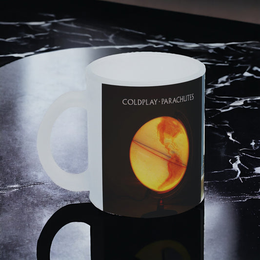 Taza Coldplay Album "Parachutes" vidrio Frosted