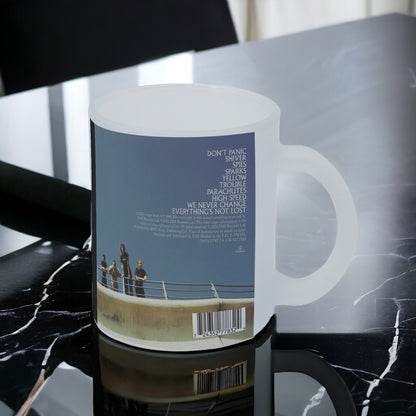 Taza Coldplay Album "Parachutes" vidrio Frosted