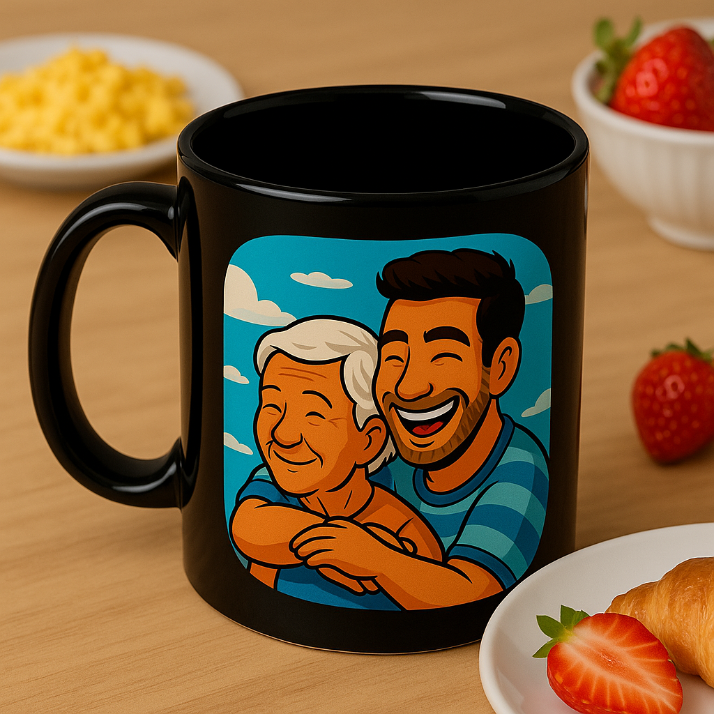Taza día de la mamá - Caricatura personalizada
