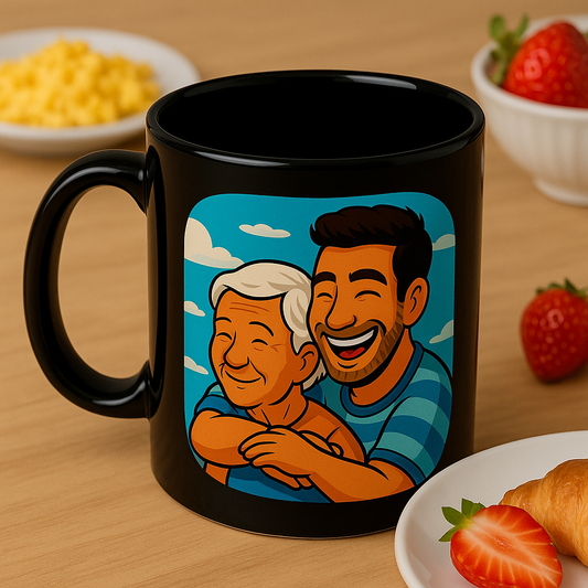 Taza día de la mamá - Caricatura personalizada