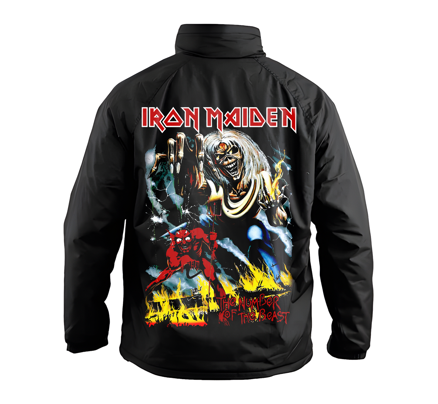 CHAQUETA IRON MAIDEN IMPERMEABLE - NUMBER OF THE BEAST