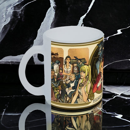 Taza FullMetal Alchemist vidrio Frosted - Anime