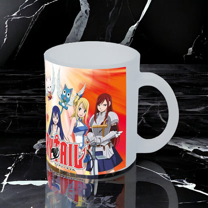 Taza Fairy Tail vidrio Frosted - Anime