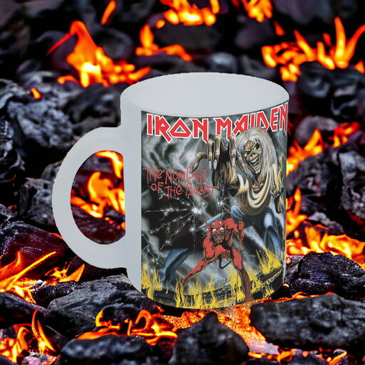 Taza Iron Maiden "The Number of the beast" Frosted