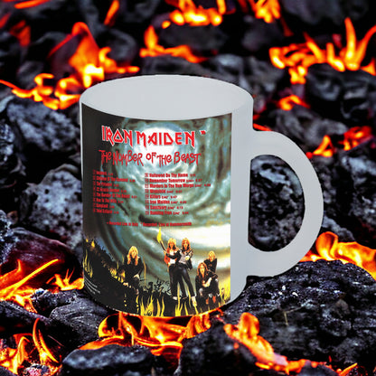 Taza Iron Maiden "The Number of the beast" Frosted