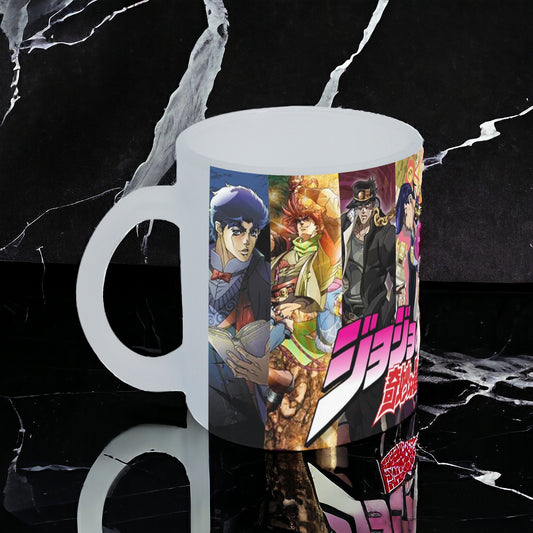 Taza Jojo's Bizarre Adventure vidrio Frosted - Anime