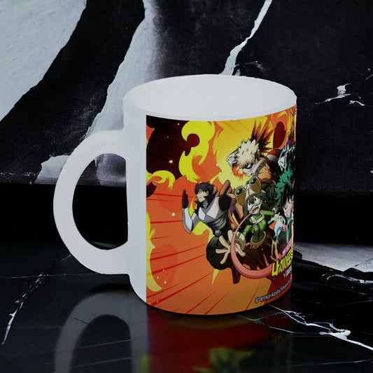 Taza My hero Academia vidrio Frosted - Anime