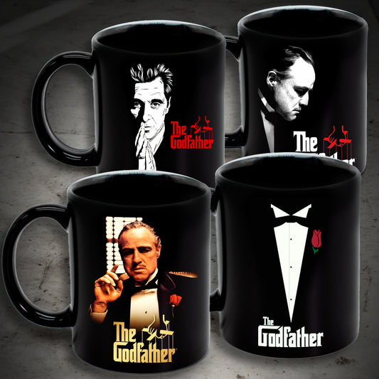 Juego de 4 tazas de EL PADRINO - Elige tus diseños!