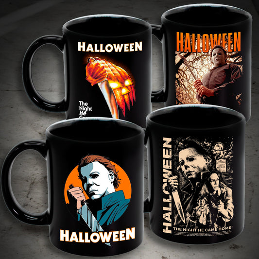 Juego de 4 tazas de Halloween - Elige tus diseños!