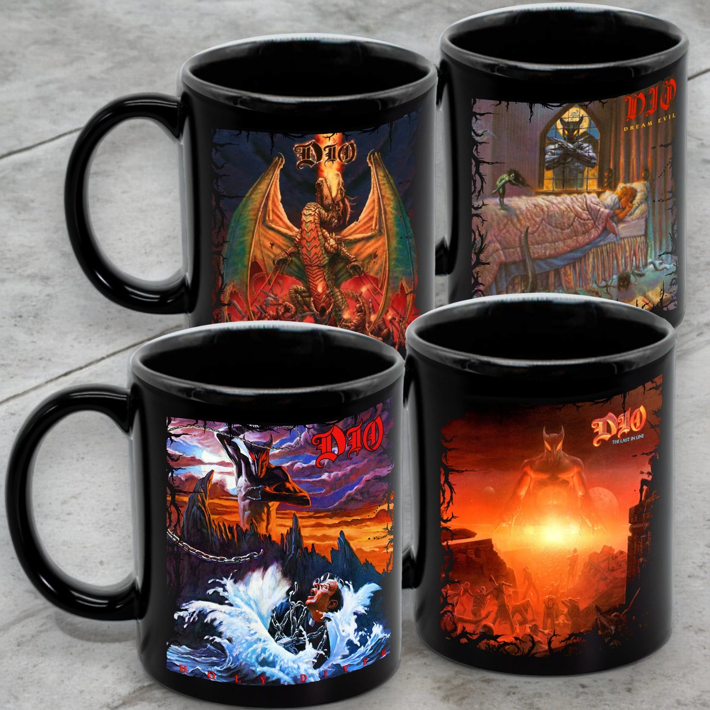 Juego de 4 tazas de Dio - Elige tus diseños!