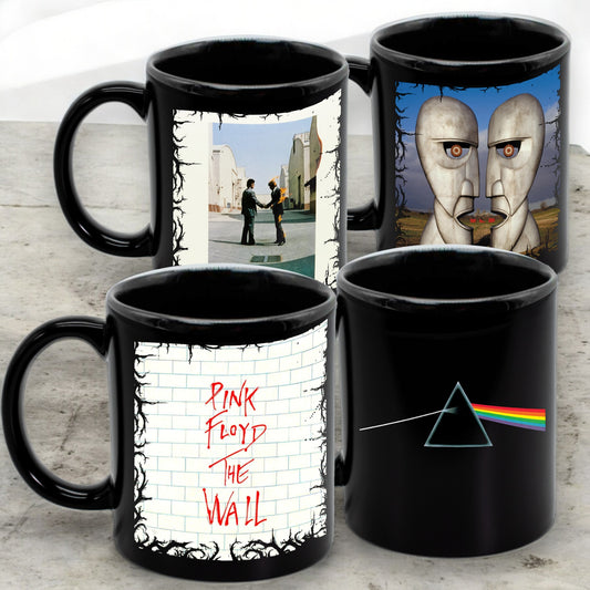 Juego de 4 tazas de Pink Floyd - Elige tus diseños!