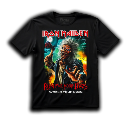 Polera IRON MAIDEN - TOUR RUN FOR YOUR LIVES
