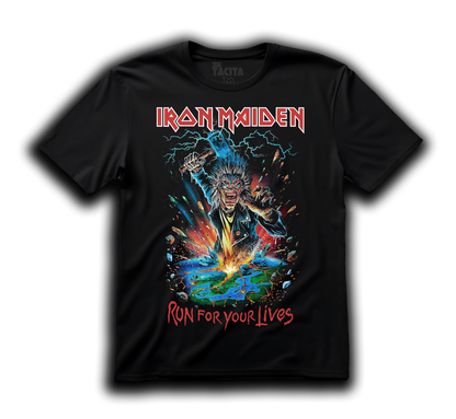 Polera IRON MAIDEN - RUN FOR YOUR LIVES v3