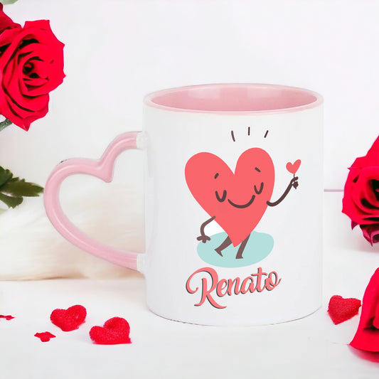 Taza especial San Valentín - "Pareja de corazones"