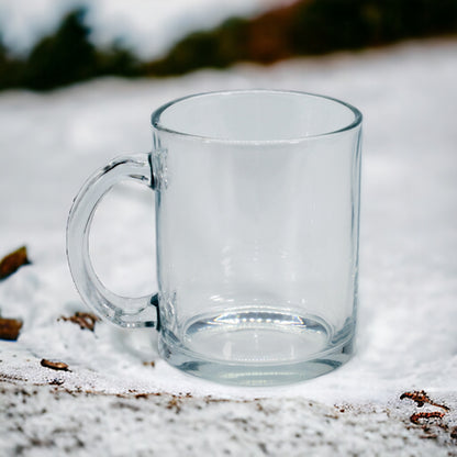 Taza de vidrio transparente - PERSONALIZADO