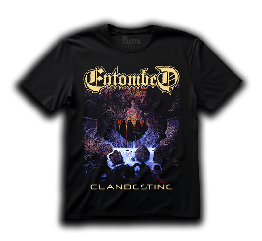 Polera ENTOMBED - CLANDESTINE