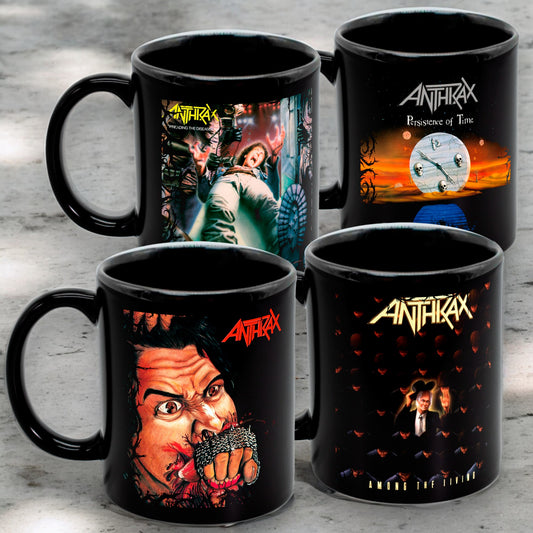 Juego de 4 tazas de Anthrax - Elige tus diseños!