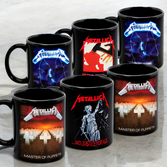 Juego de 6 tazas de Metallica - Elige tus diseños!