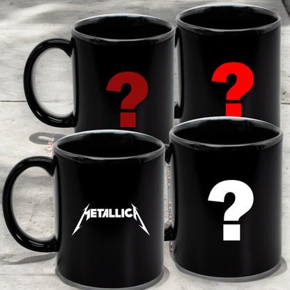 Juego de 4 tazas fullblack con logo - Elige tus diseños!