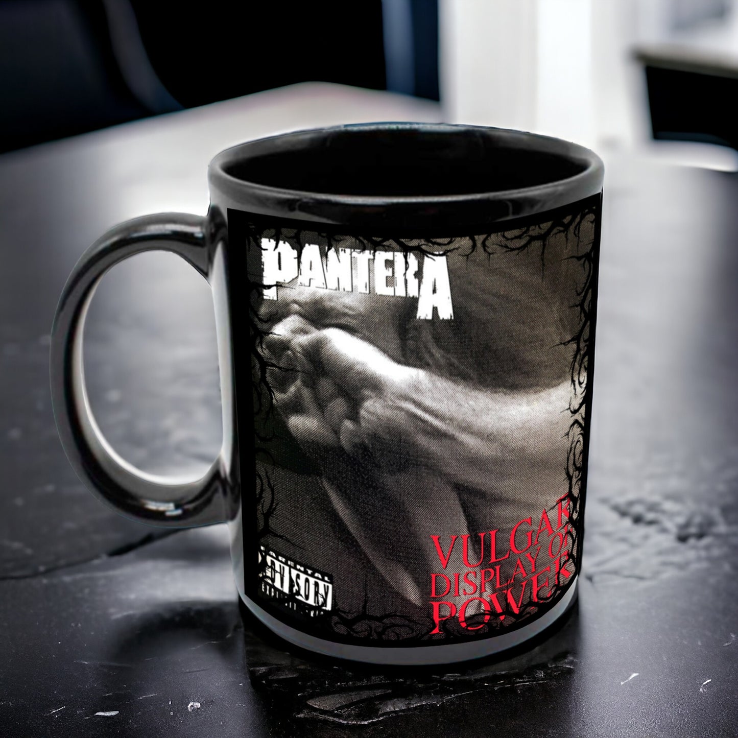 Taza PANTERA Full black - Metal